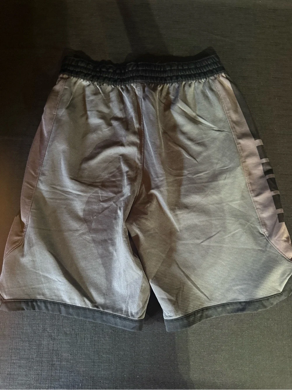 Nike Gray and Black Boys' Athletic Shorts